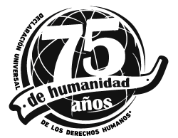 Logo del 75 aniversario de la DUDH