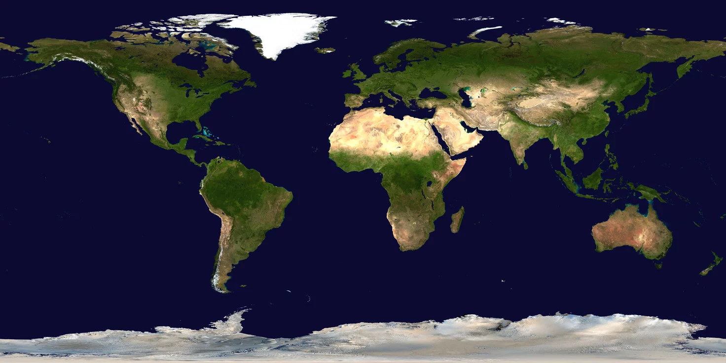 Imagen de satélite del mundo